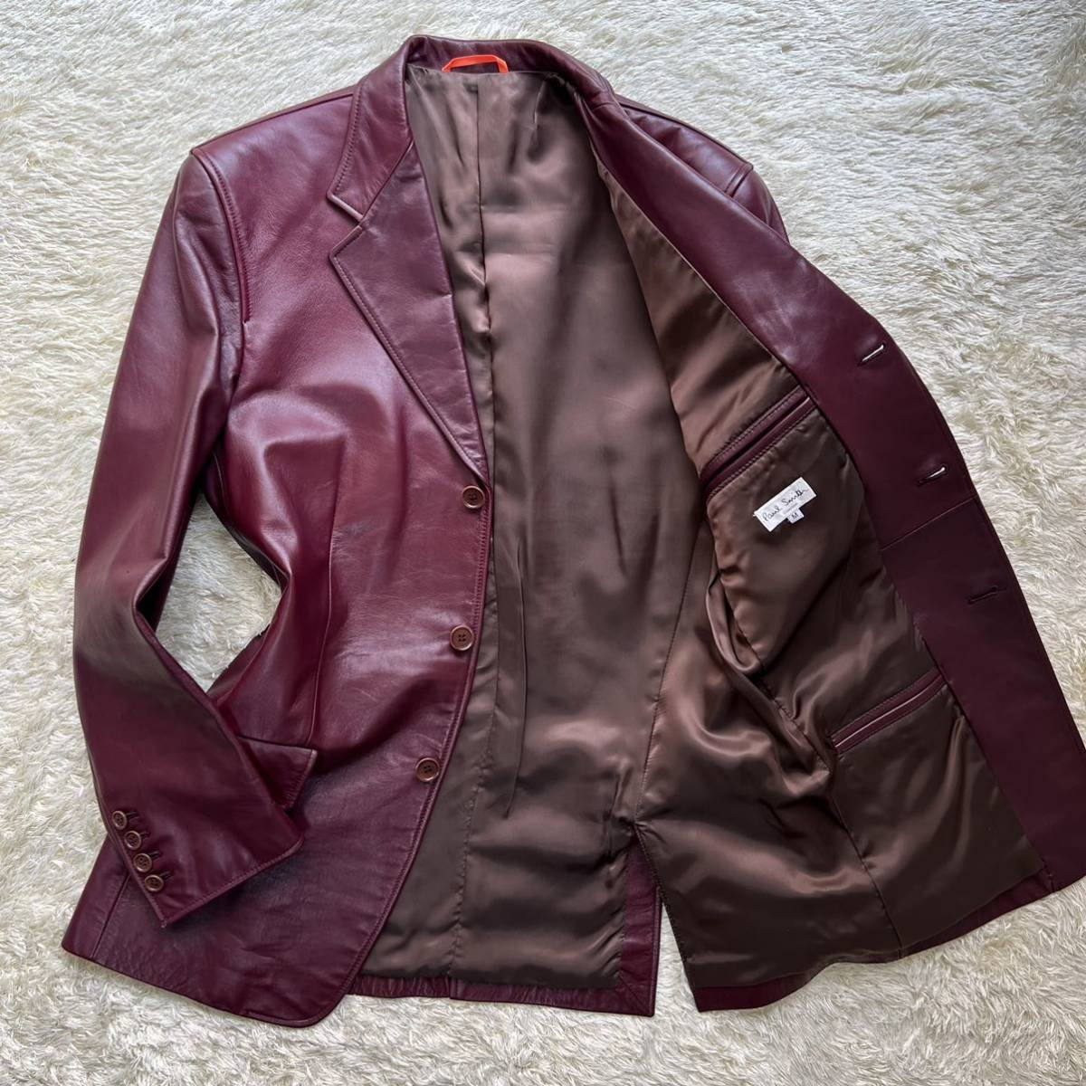 ☆Paul Smith LONDON☆メンズMレザーテーラードジャケット ポール