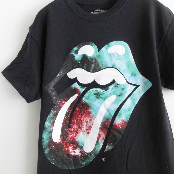 美品 ローリングストーンズ バンドTシャツ 宇宙 半袖Tシャツ 黒 MD オフィシャル品 ブラック ベロ 舌 ロックT 銀河 d143 - 札幌 ビンテージ 古着屋 BRIDGE(ブリッジ) ビンテージ古着 通販サイト | オンラインストア