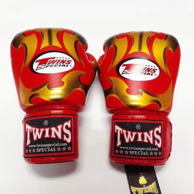 新品 正規 TWINS 本格ボクシンググローブ METAL 赤金/ボクシング