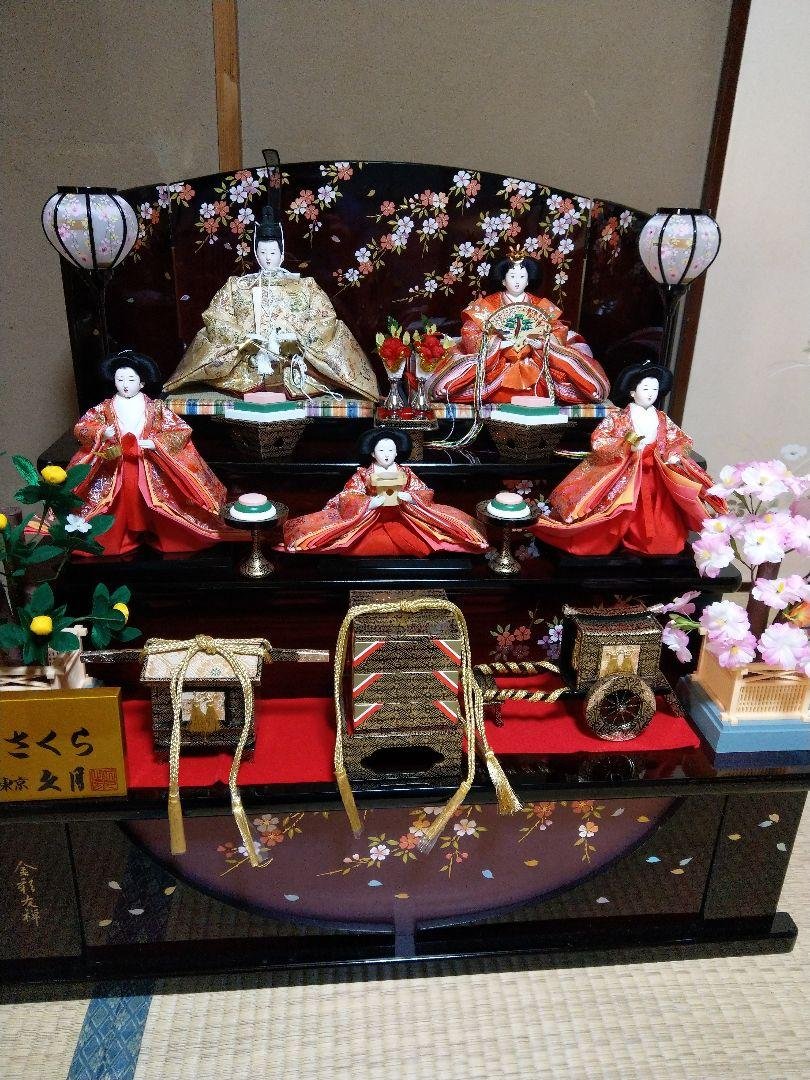 久月の雛人形3段飾り-