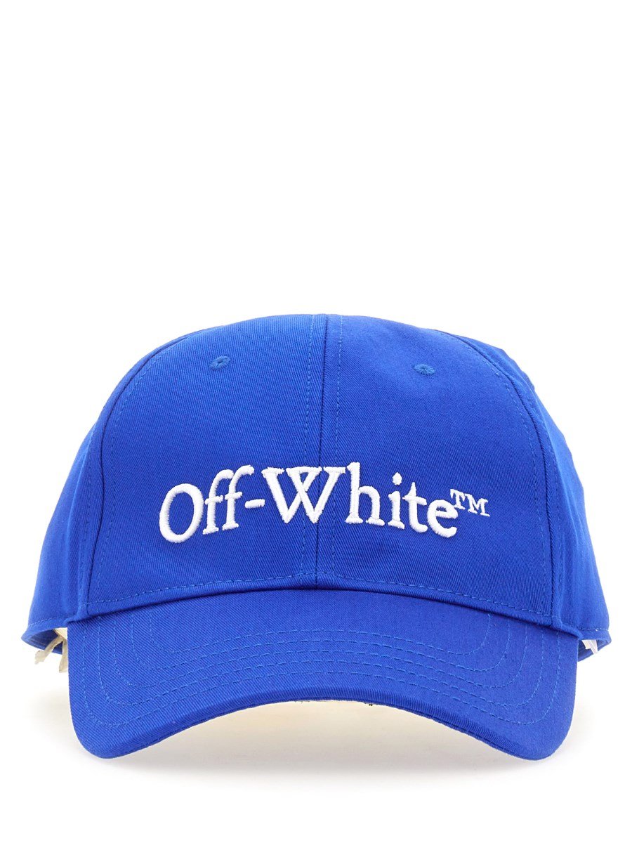 OFF-WHITE - COTTON BASEBALL CAP WITH LOGO - Eleonora Bonucci