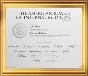 Dr. Date Certificate